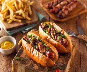 Bacon Wrapped Hot Dogs