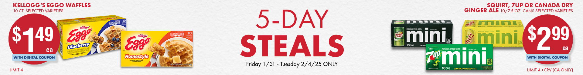 5 Days steals