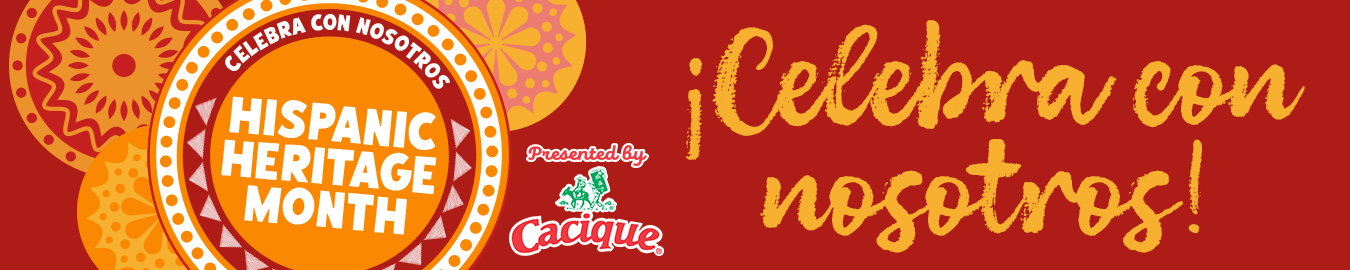 Hispanic Heritage-themed grocery promotion featuring a selection of traditional Hispanic and Latin American foods and beverages, celebrating the flavors, culture, and culinary traditions of Hispanic communities with colorful products and festive promotional imagery.”
