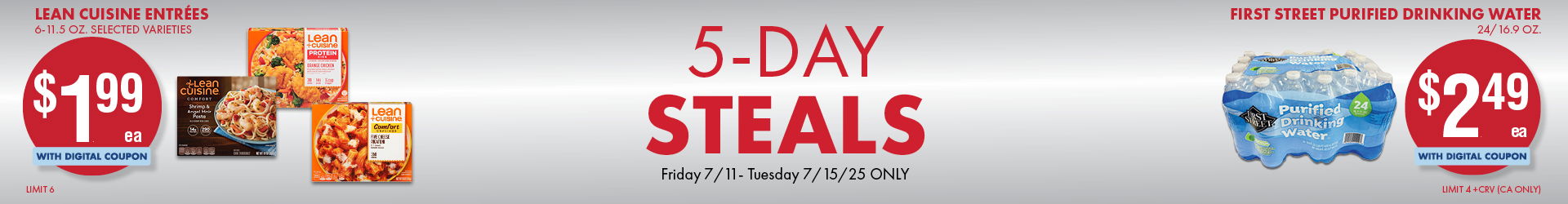 5 Days steals