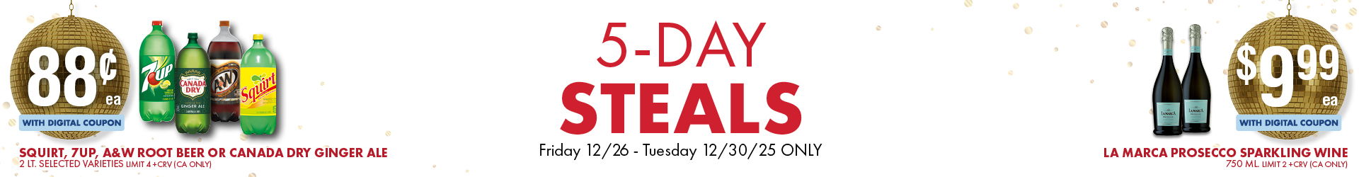 5 Days steals