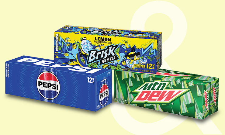 Refreshing cold Pepsi soft drink